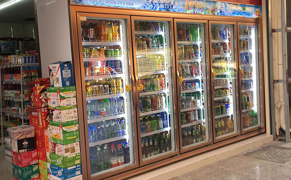 五門前后開飲料柜