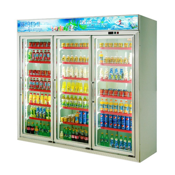 三門(mén)飲料冷藏展示柜